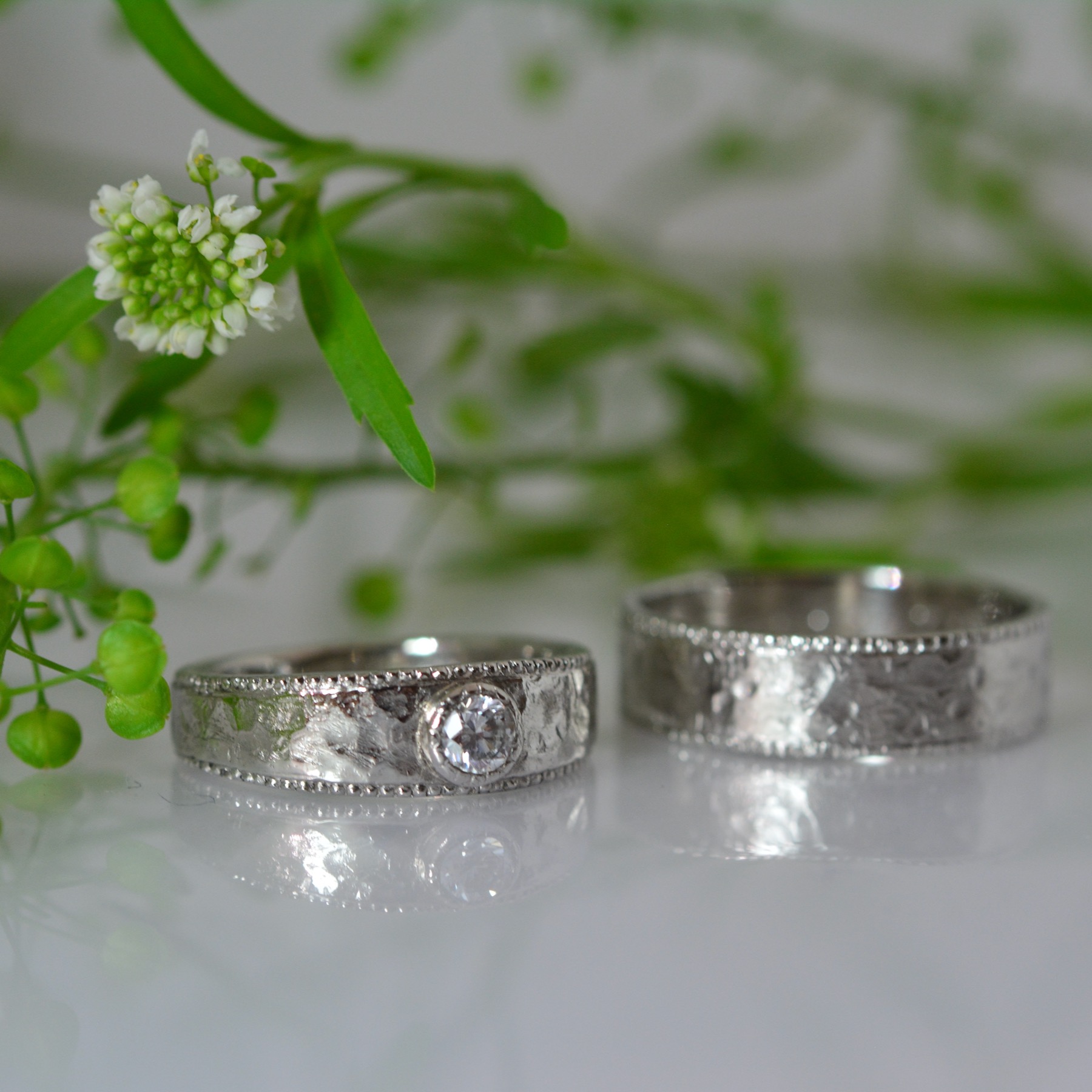 プラチナのオーダーメイド結婚指輪